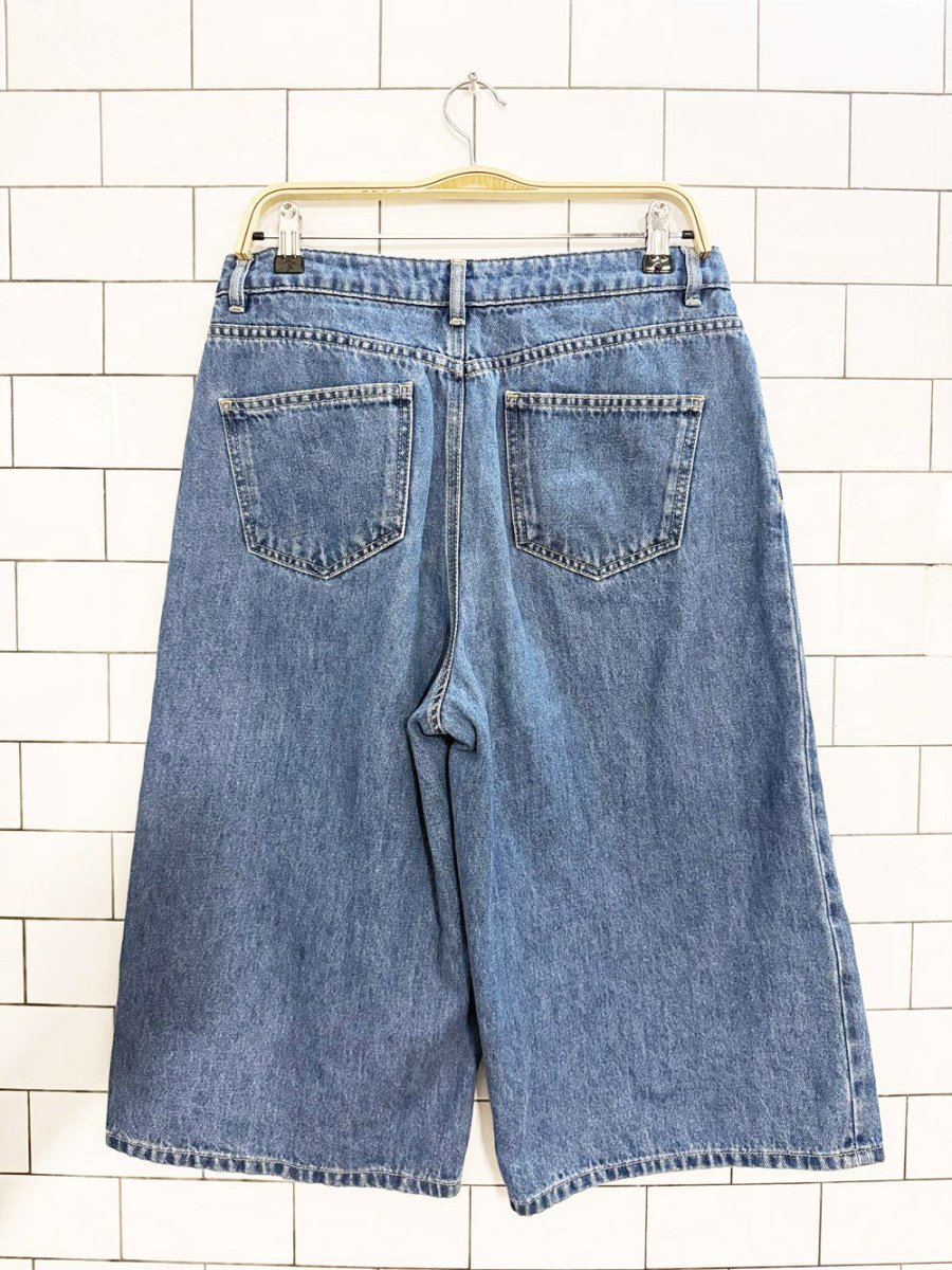 contemporaine par simons organic cotton long denim bermudashorts - good market thrift store
