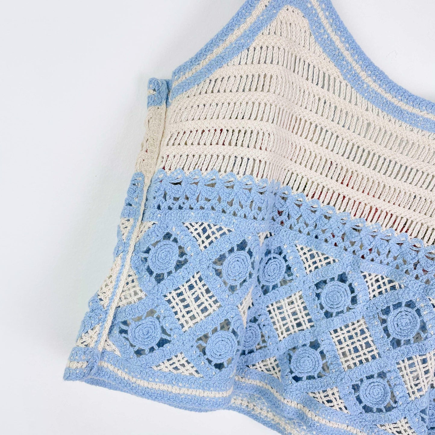 cider boho embroidered crochet cami