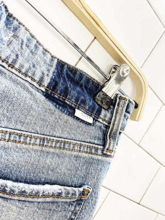 daze LA cut off organic cotton denim shorts - good market thrift store
