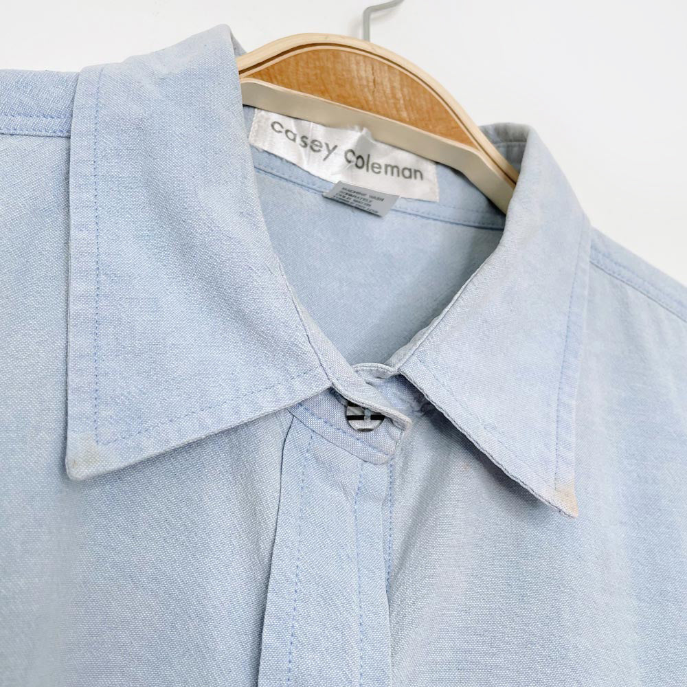 vintage casey coleman embroidered gingerbread house shirt