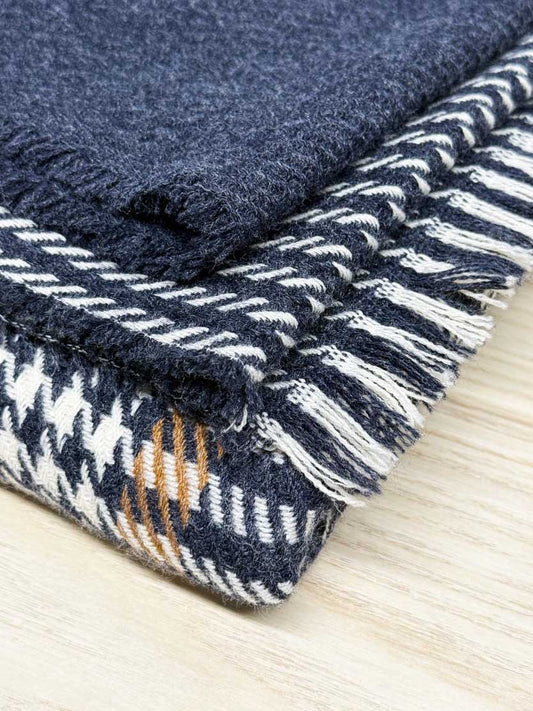 di firenze houndstooth plaid xl scarf - good market thrift store