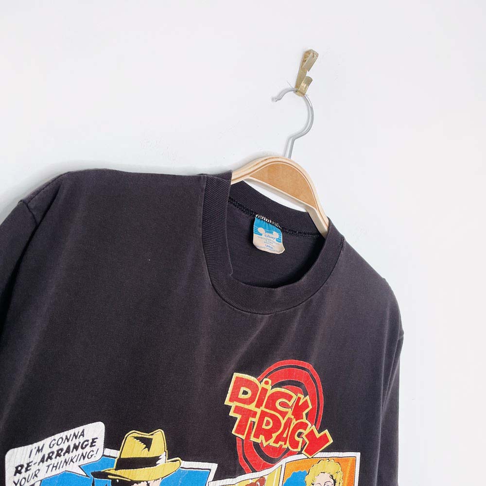 vintage 90s disney dick tracy comic strip tee - good market thrift store