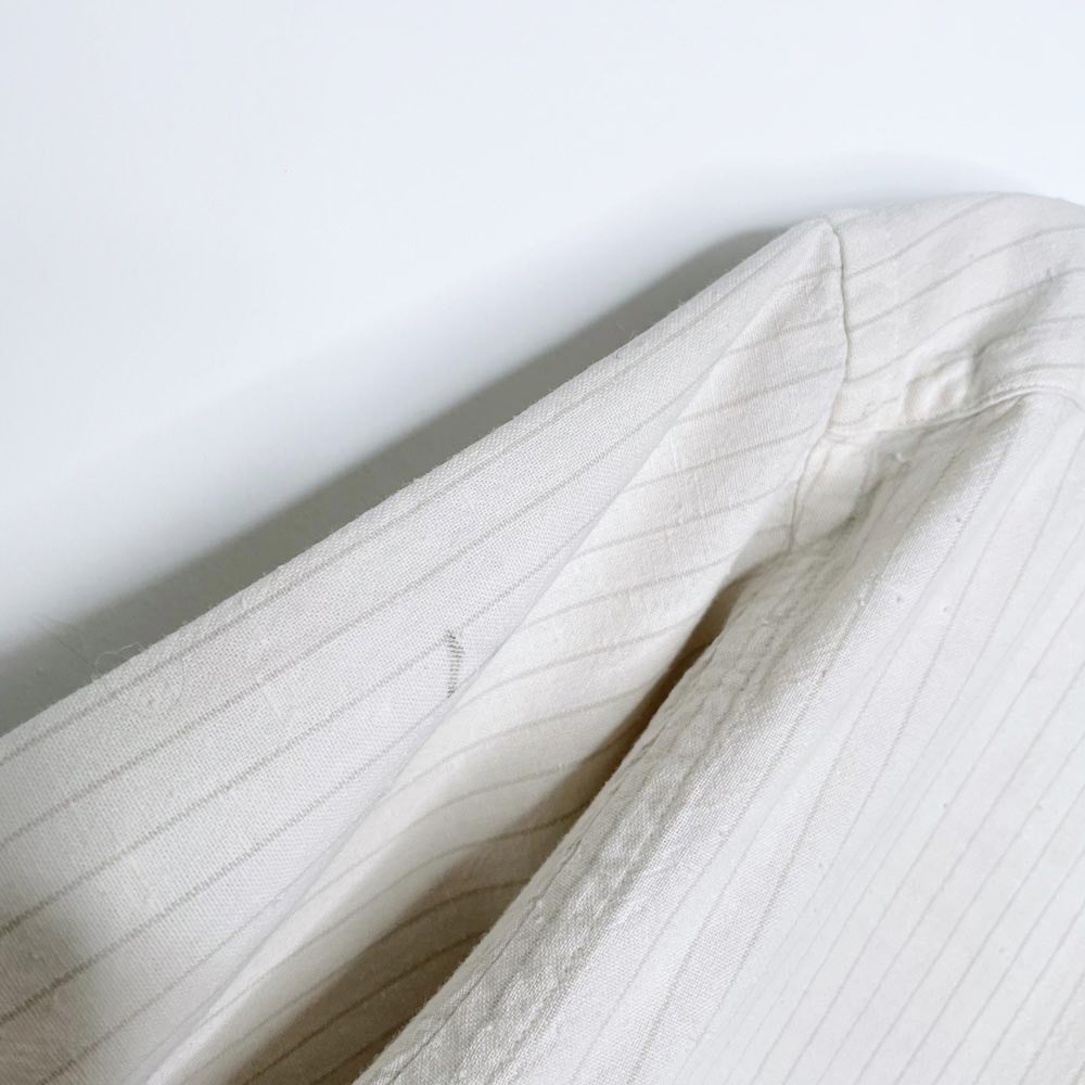 vintage christian dior raw textured cotton short sleeve shirt