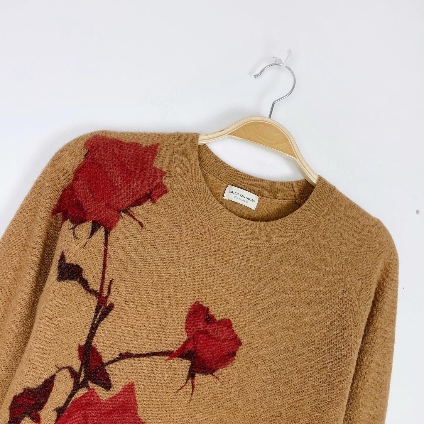 dries van noten 2020 flower alpaca-wool jumper