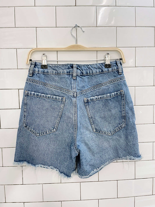 dynamite vintage denim cut off shorts