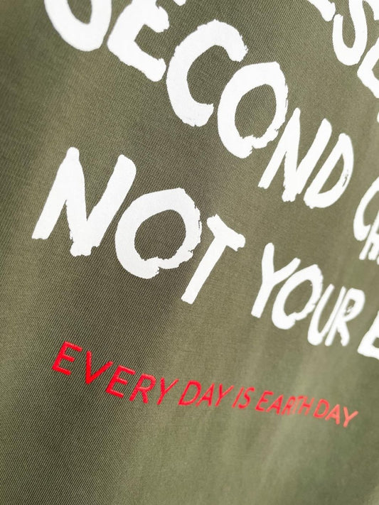 earth day activist x banana republic supima cotton pocket tee | clothes deserve a second chance not your ex - good market thrift store