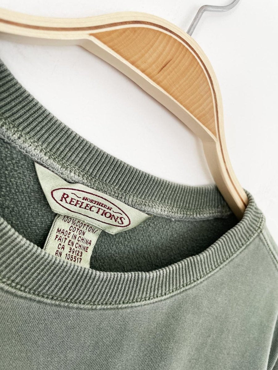 earth day activist x vintage 00s NR earth tone sweatshirt | clothes deserve a second chance not your ex - good market thrift store