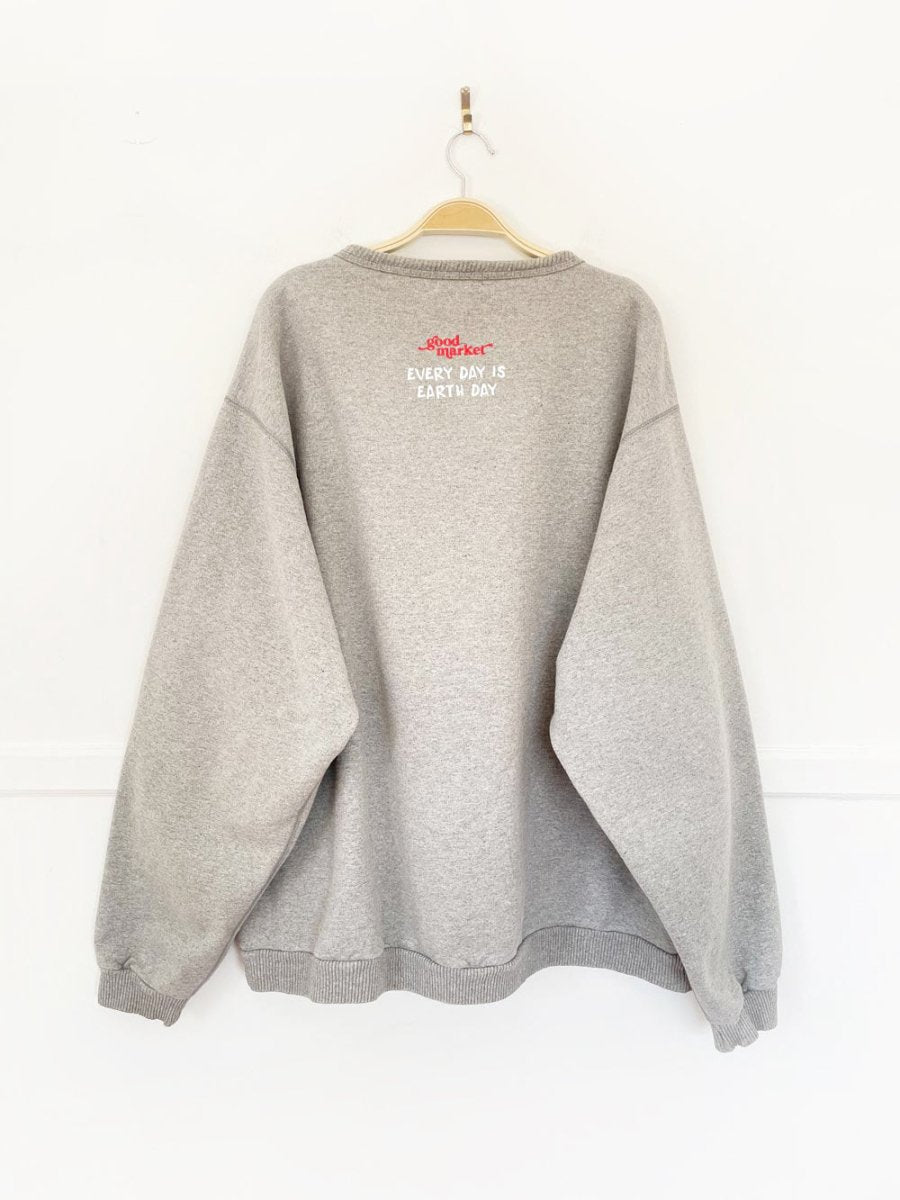 earth day activist x vintage 90s non fiction sweatshirt | clothes deserve a second chance not your ex - good market thrift store