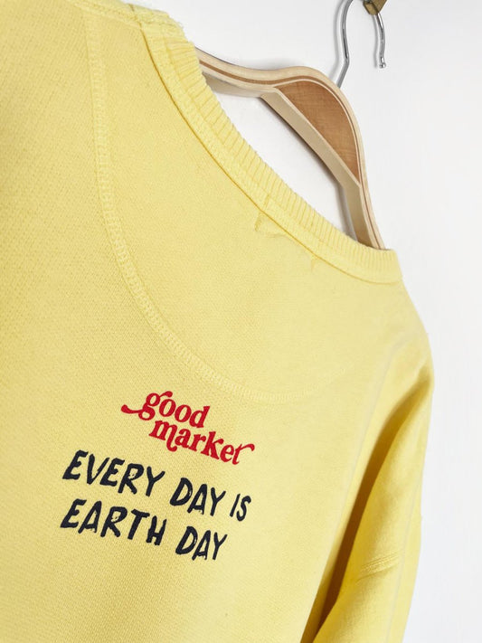 earth day activist x vintage 90s non fiction sweatshirt | clothes deserve a second chance not your ex - good market thrift store