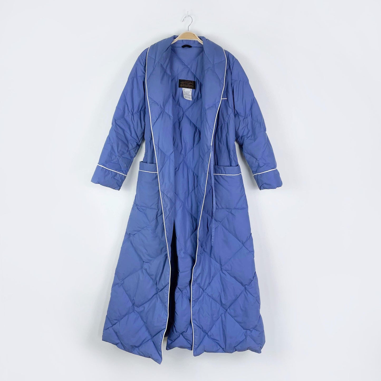 vintage 80s eddie bauer down puffer housecoat jacket