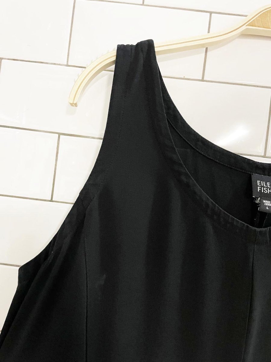 eileen fisher 100% silk a - line maxi tank dress - good market thrift store