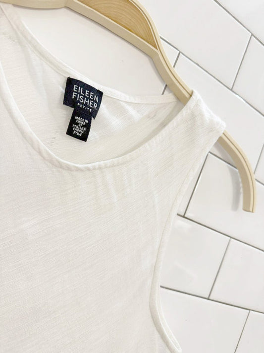 eileen fisher linen - blend lightweight tank top - good market thrift store
