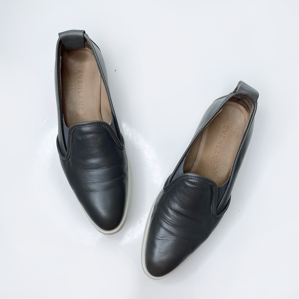 everlane the leather street shoe loafer - size 9.5