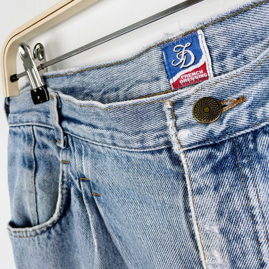 vintage french dressing high rise pleated jeans