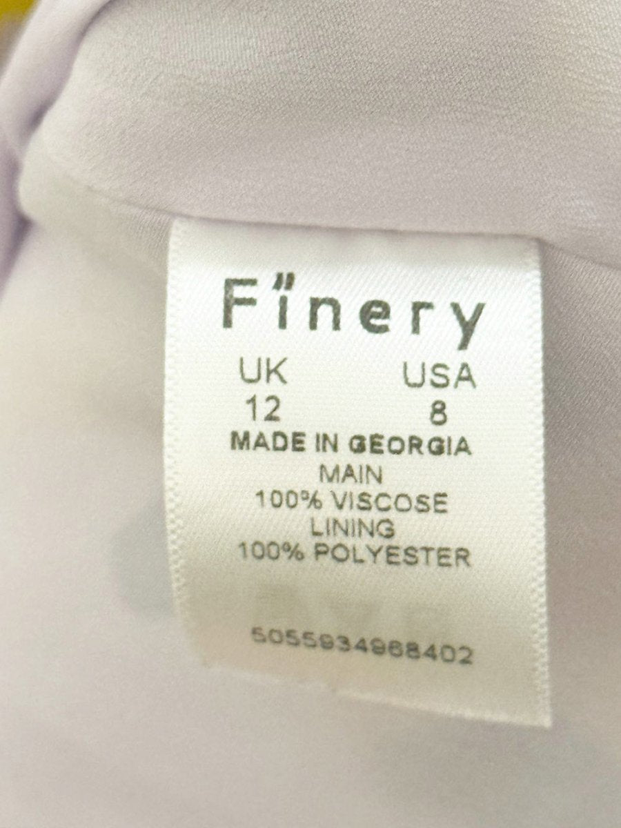 finery satin camouflage corset seam midi dress | made in Georgia - good market thrift store