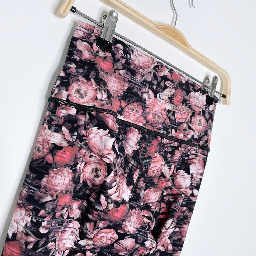 lululemon 2017 wunder under high rise nulux peony tights