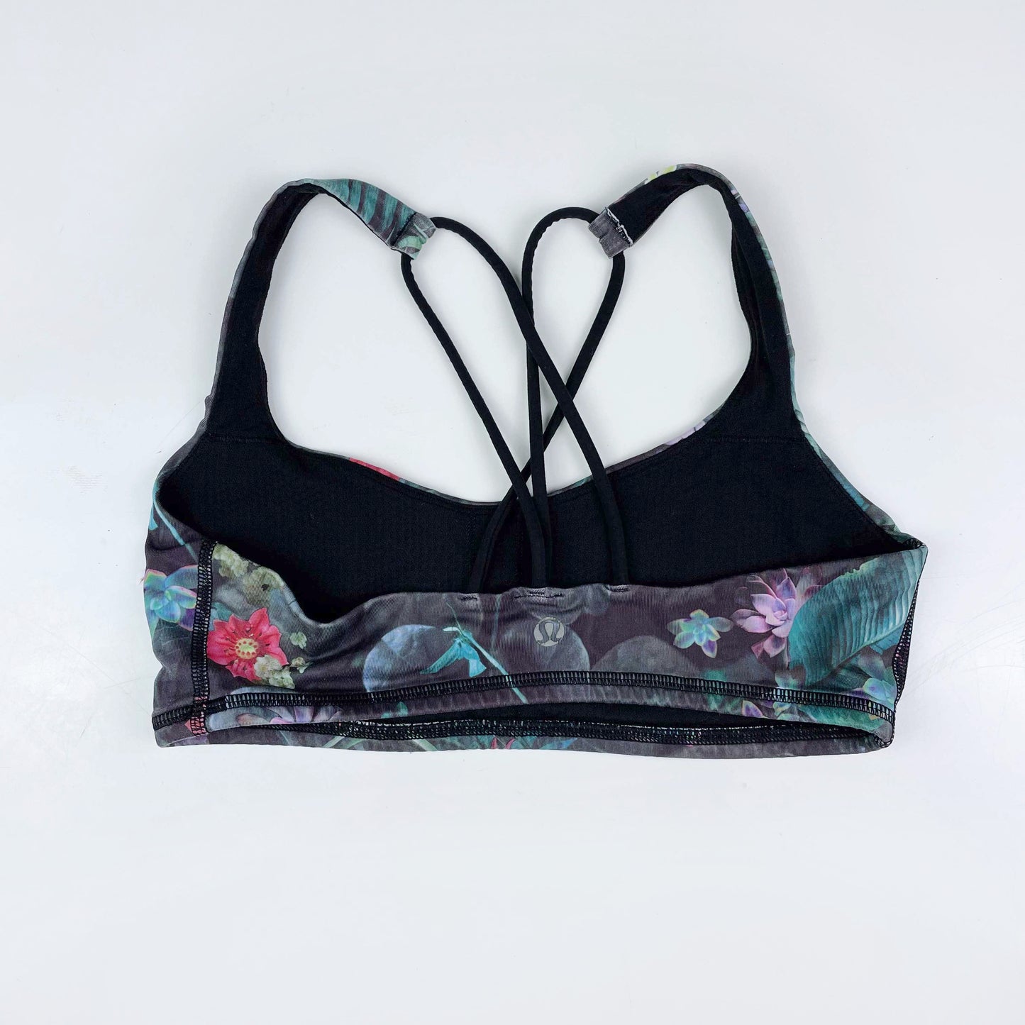 lululemon free to be bra curious jungle - size 6