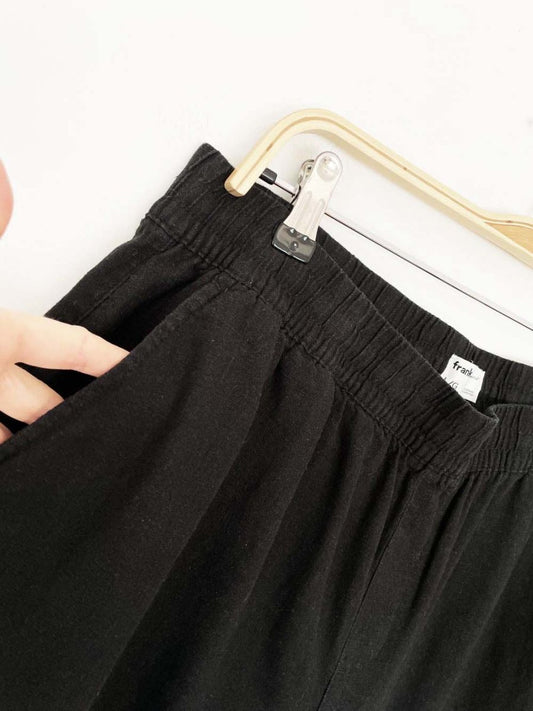 frank and oak linen - blend relaxed short - good market thrift store