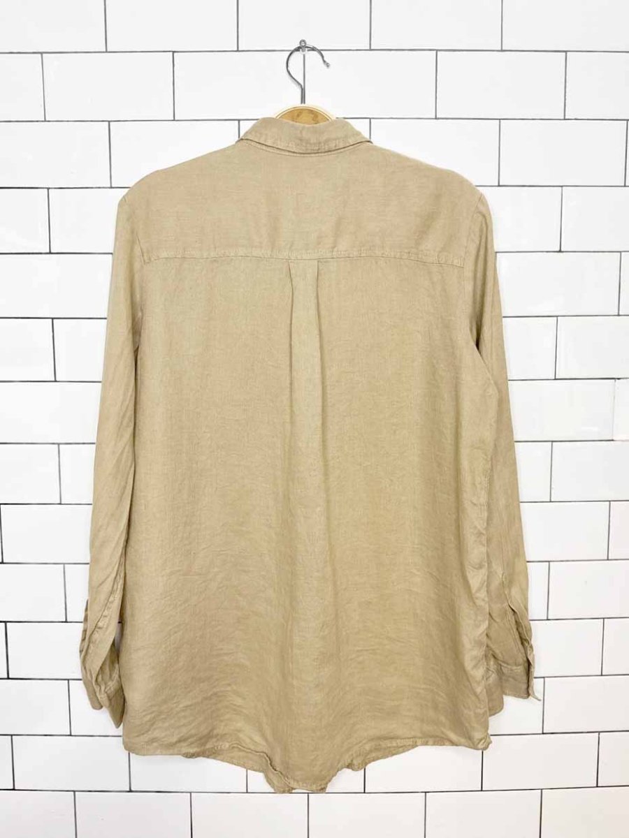 gap 100% linen full button shirt - good market thrift store
