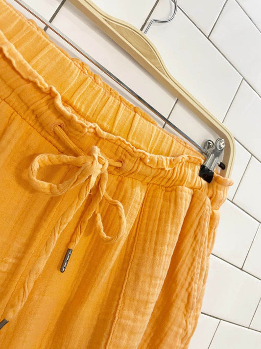 gap gauze cotton creamsicle lounge shorts - good market thrift store