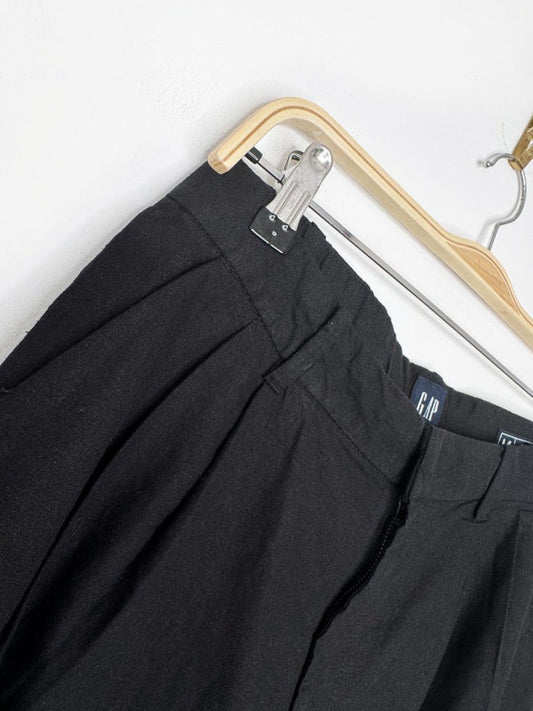 gap linen - blend 365 high rise pleated short - good market thrift store