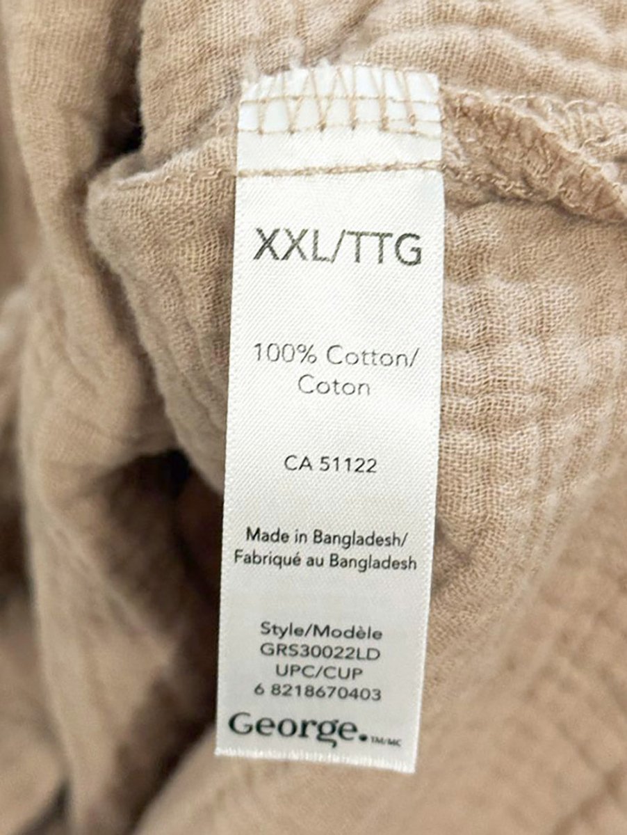 gauze cotton gathered back boxy shirt - good market thrift store