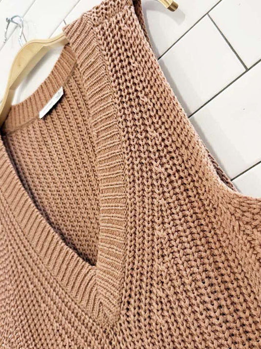 gentle fawn chunky knit vest top - good market thrift store