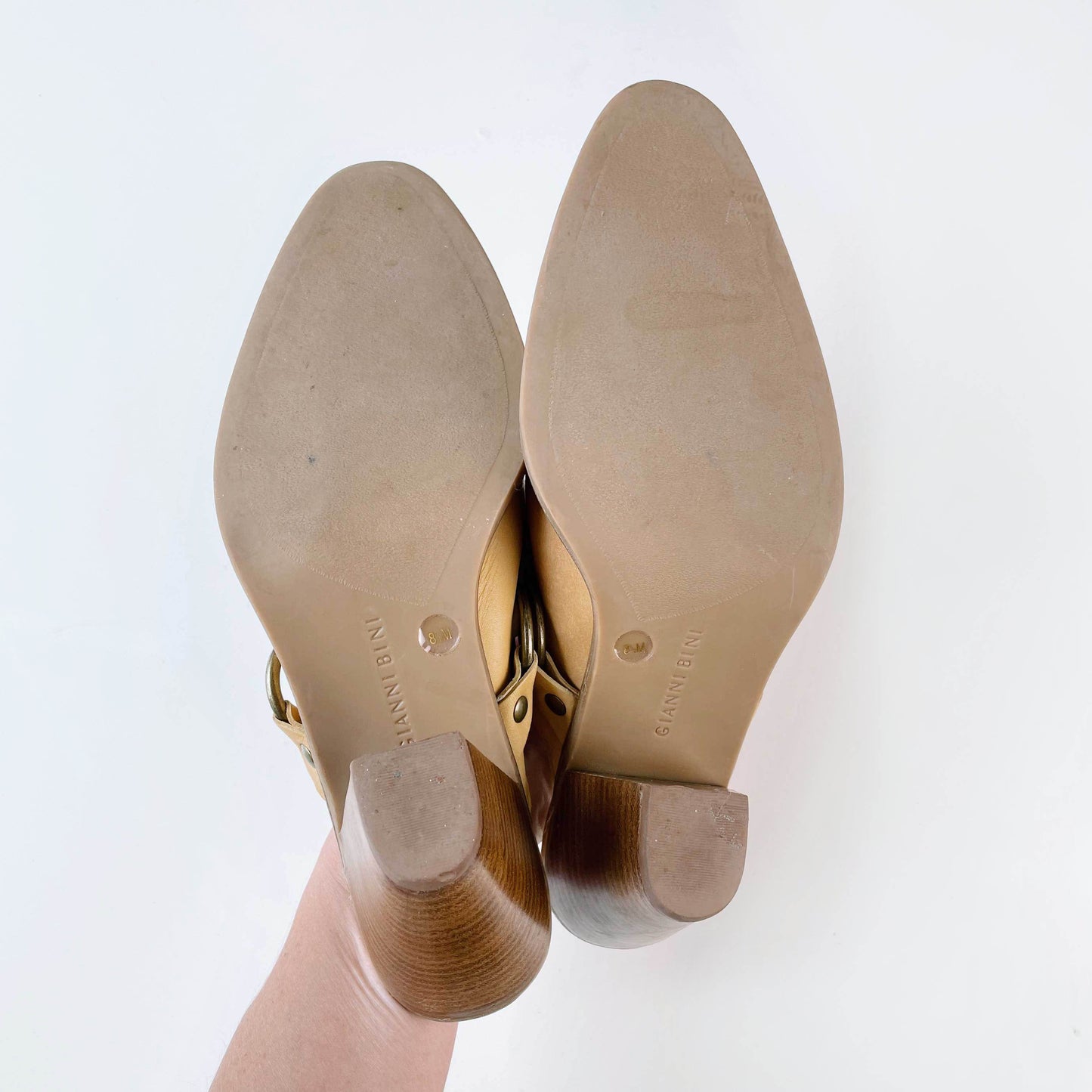 gianni bini western harness leather mule