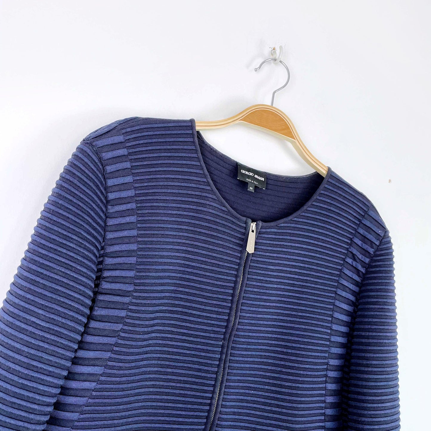 giorgio armani ribbed cardigan jacket