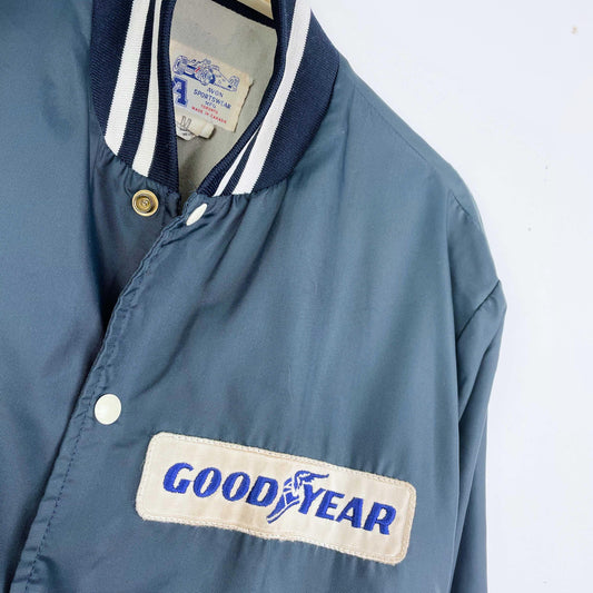 vintage 70s goodyear bomber racing jacket