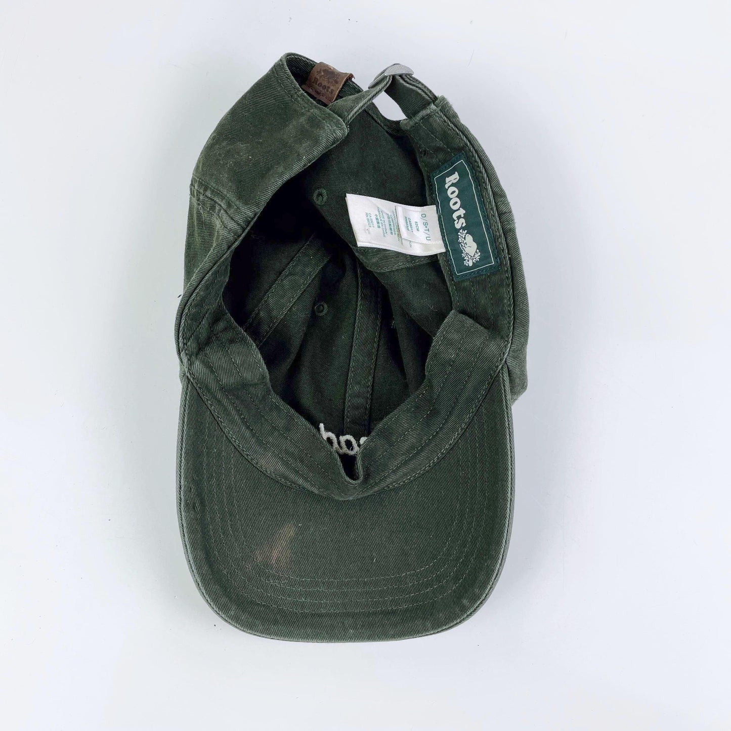 roots green canada cotton baseball cap - one size