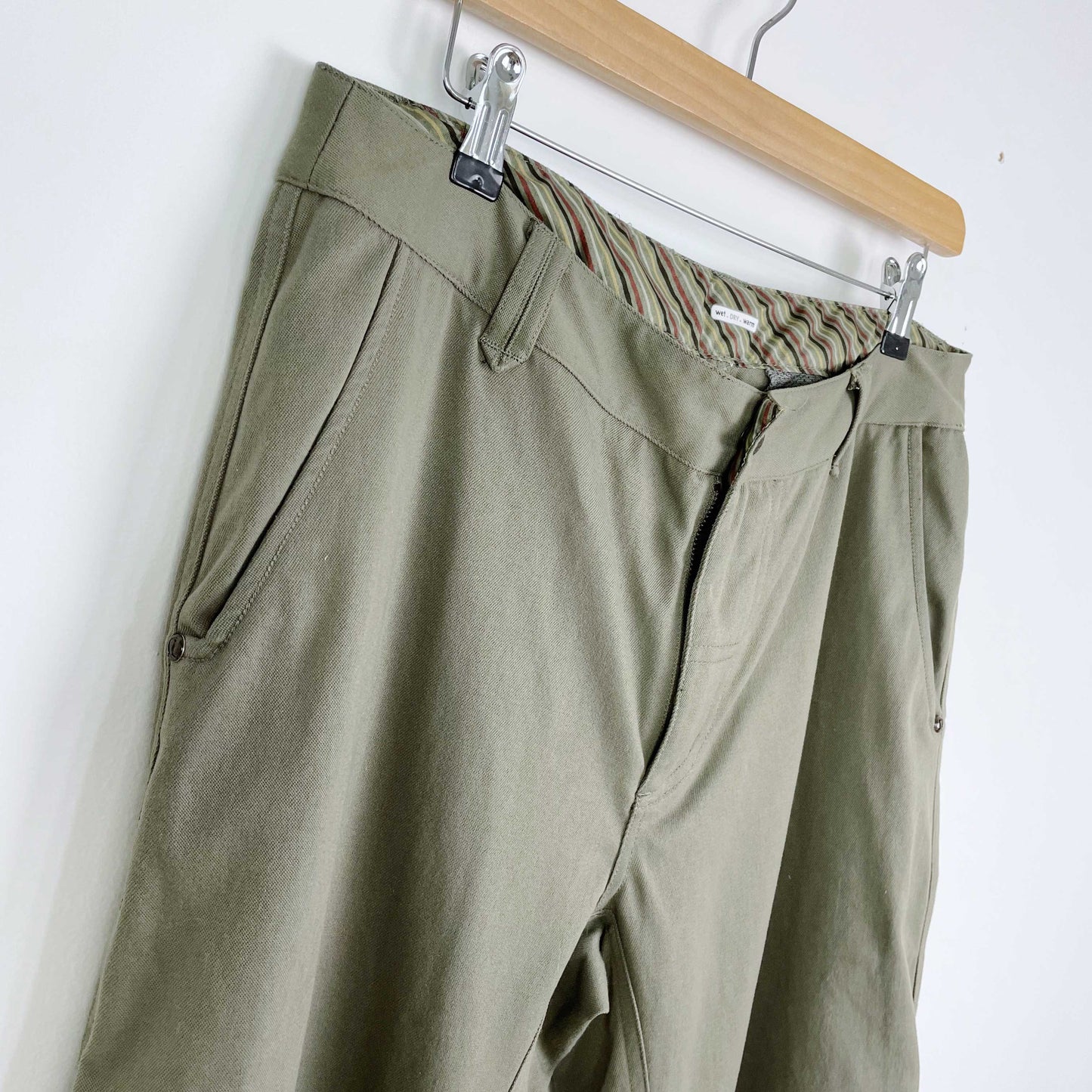 lululemon men's wet dry warm twill pants - size 34