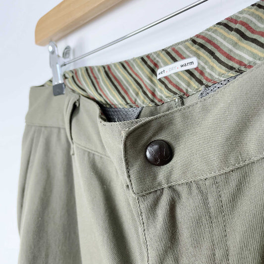 lululemon men's wet dry warm twill pants - size 34