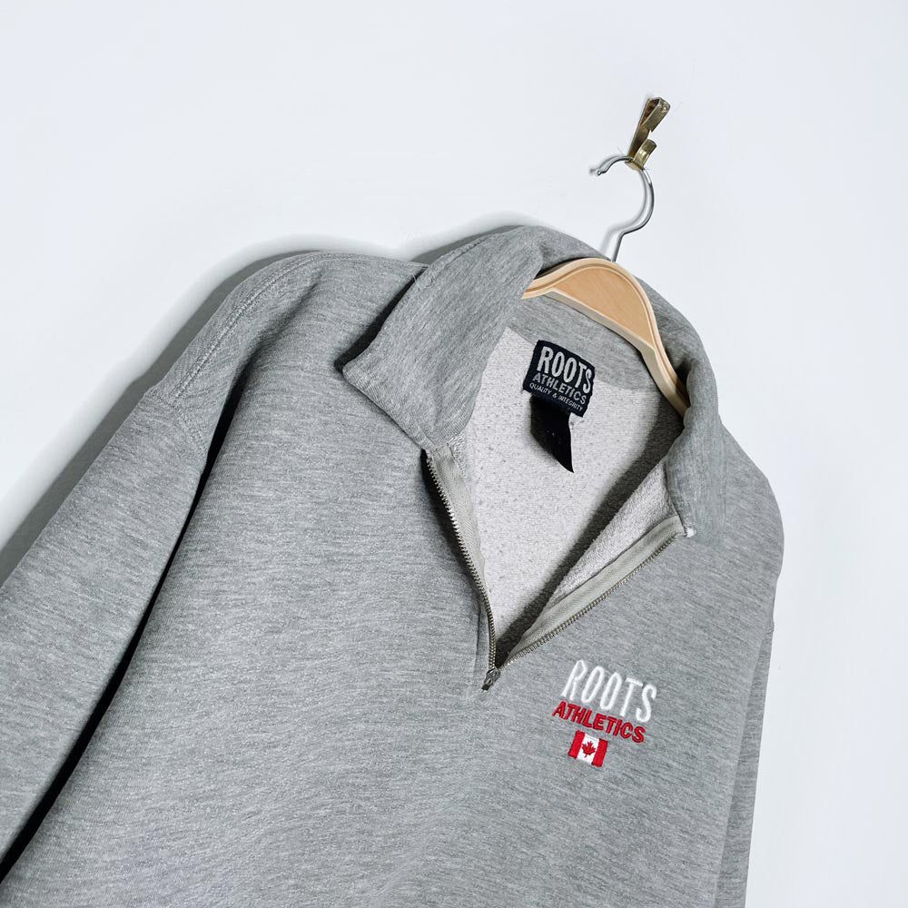 vintage 00s roots 1/4 zip sweatshirt