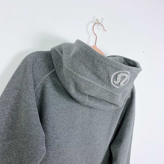lululemon grey heather scuba hoodie - size 6