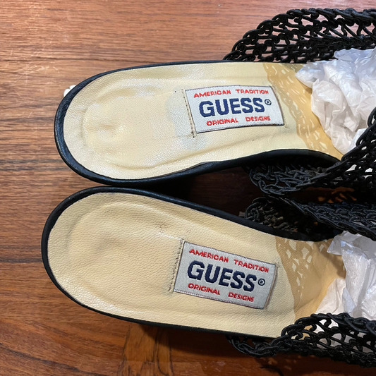 vintage 90s guess crochet mules - size 7.5