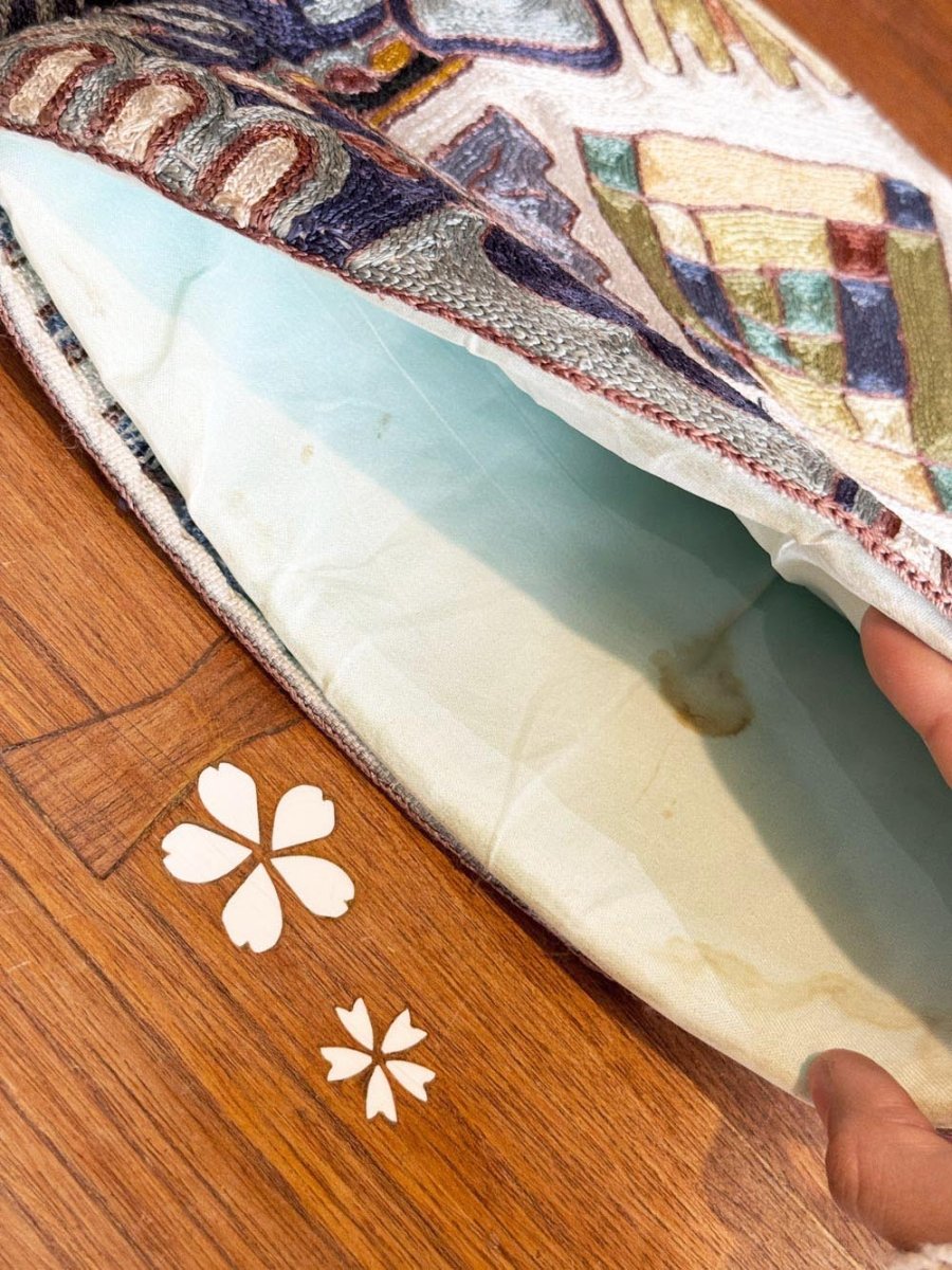 hand - embroidered boho elephant tea cozy - good market thrift store