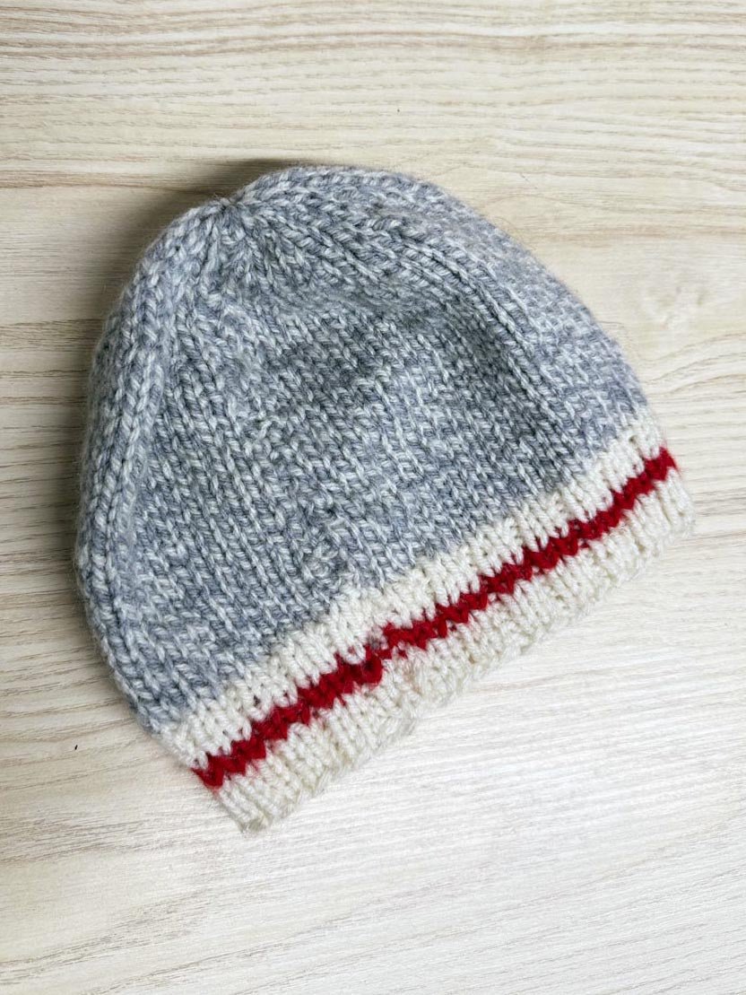 handmade wool penguin knit beanie - good market thrift store