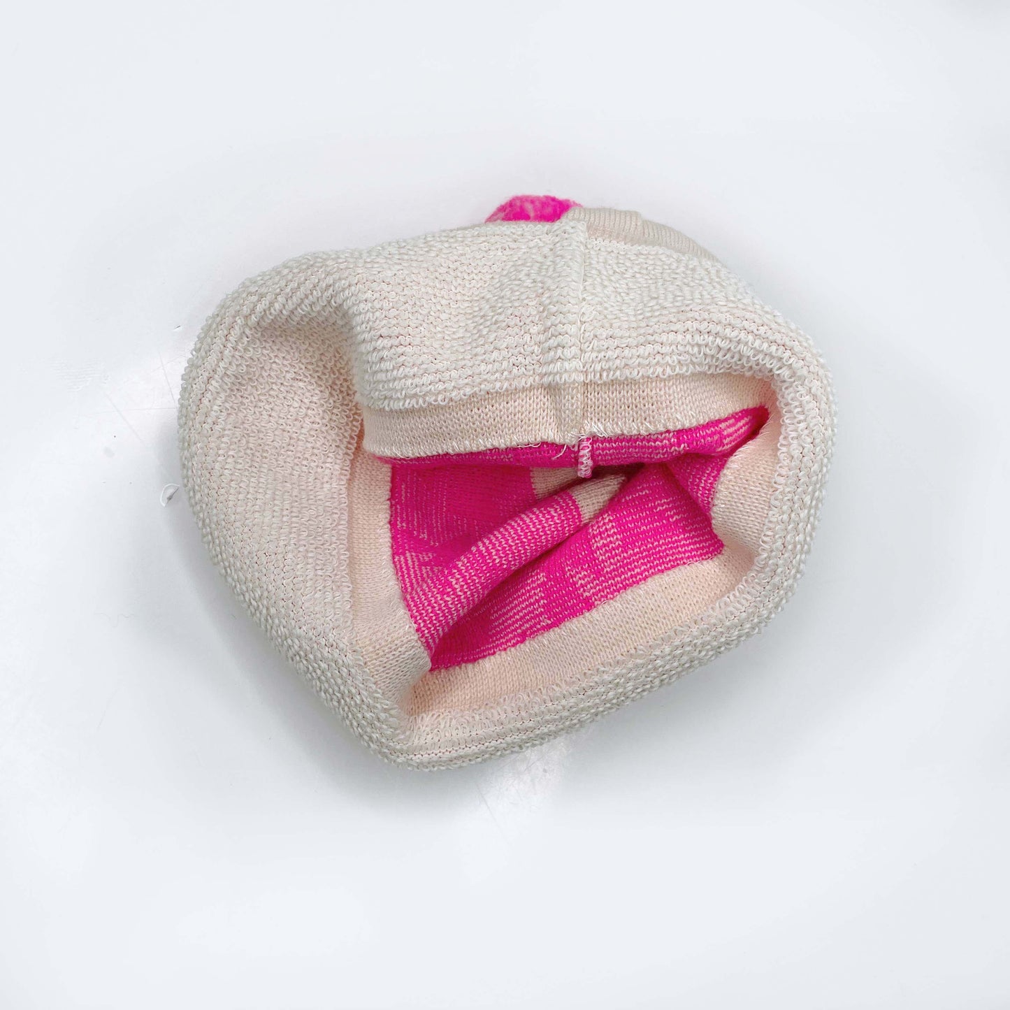 vintage conte of florence pink pom ski toque - one size