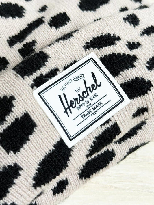 herschel animal print knit toque - good market thrift store