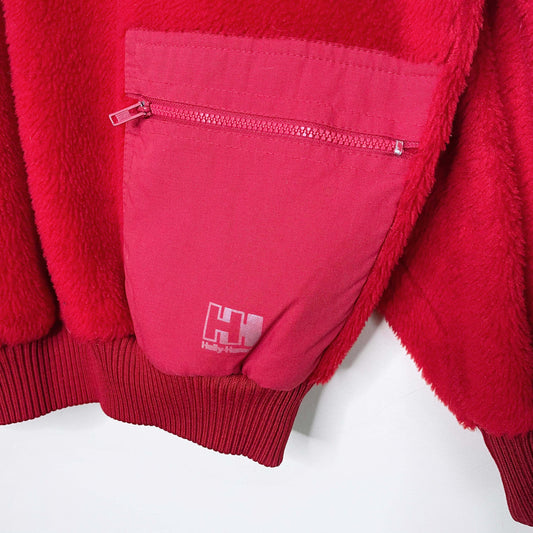 vintage helly hansen deep pile fleece sweater - size xxl