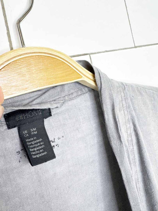 h&m home 100% stone washed linen robe - good market thrift store