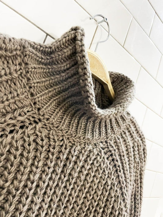 h&m wool - blend chunky knit sweater - good market thrift store