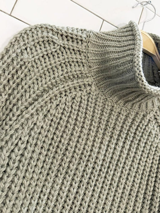 h&m wool - blend chunky knit sweater - good market thrift store