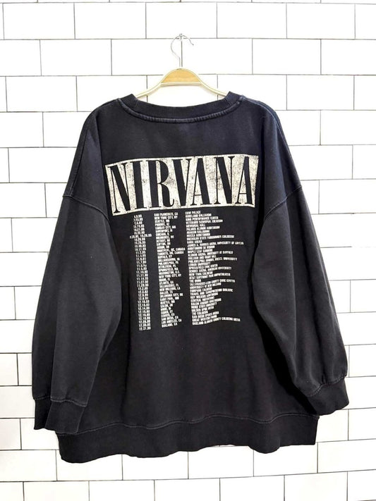 h&m x nirvana cozy crewneck sweatshirt - good market thrift store