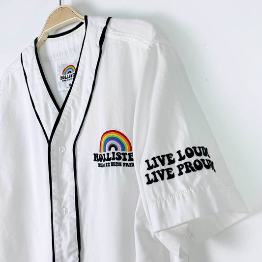 hollister pride relaxed baseball tee