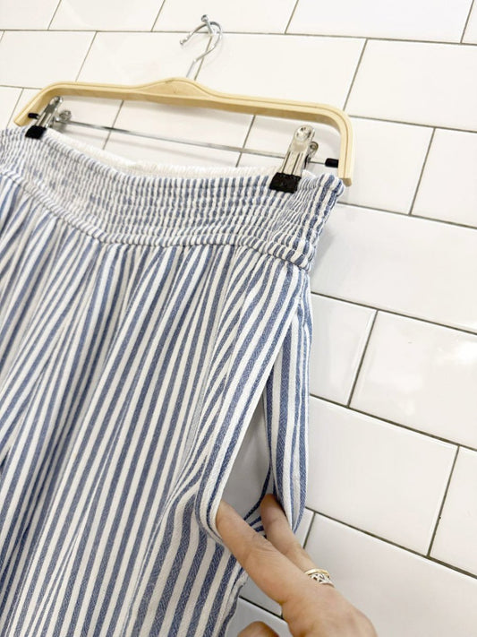 hollister blue stripe baggy wide leg lounge pants - good market thrift store