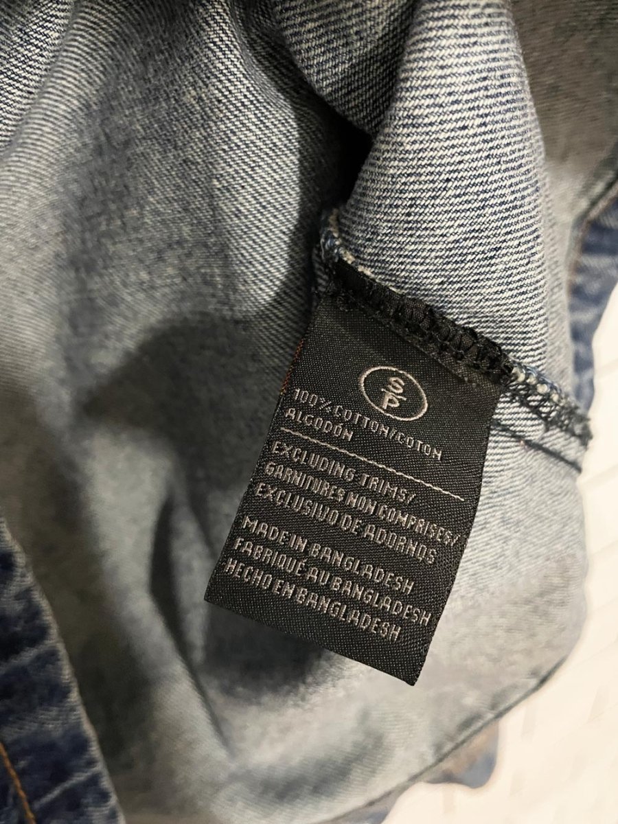 hudson nylon pocket denim trucker jacket - good market thrift store