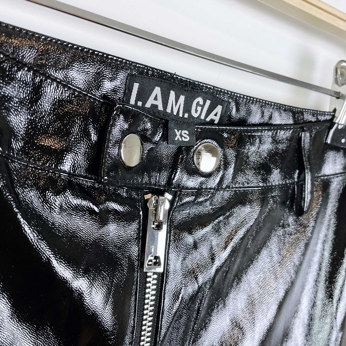I.AM.GIA nikole faux leather high rise pants - size xs