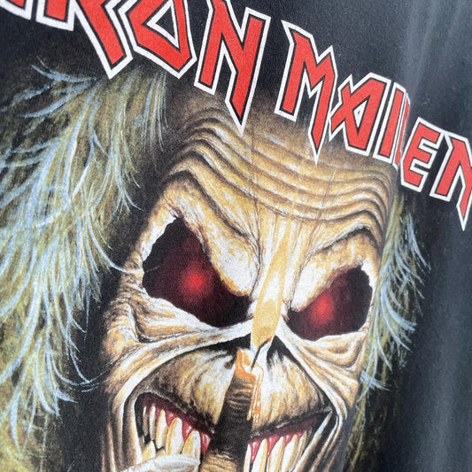 vintage 2011 iron maiden eddie candle finger tee